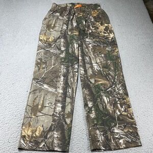 Realtree Lounge Pants Mens Large Brown Camo Elastic Waist Drawstring Hunting
